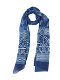 Rai Sahab Printed Cotton Women Scarf(St133Blue10)