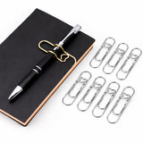 10 PC Metal Pen Holder for Notebook Paper Clip | Pen Clip Holder for Book | Paper Holder | Office School Freelancers Accountants