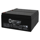 Mighty Max Battery ML3-12 - 12 Volt 3 AH SLA Battery - Pack of 2