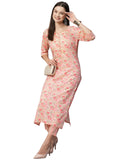 Gosriki Women'S Cotton Blend Printed Straight Kurta With Pant (Alohi Red-N2W-Gs_Xxl_Red_Xx-Large),Red,2,B0C8DPR45S