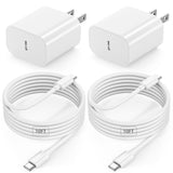 10FT iPad Charger Fast Charging Cord, 2Pack 20W USB C Fast Charger with 10 ft Long Charging Cable for iPad 10th/11th Generation,