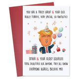 Funny 21th Birthday Card for Him Her, Humorous Donald 21th Birthday Gift for Women Men, Happy 21 Year Old Bday Card Gifts for So