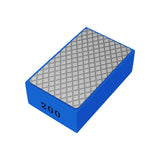 1 Pcs Diamond Hand Pad Sanding Block Sharp Glass Grinding Polishing Pad Foam Backing Hand-Held Sanding Block for Marble Tile Ceramics (200#)