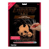 Royal & Langnickel Copper Foil Engraving Art Kit 8X10Panda & Baby, Blue