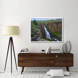 North Clear Creek Waterfall Cascading Down Cliff, Colorado-Paper Art-50,,X38,,