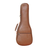 Farcaya Ukulele Case Bag Baritone 30 inch Uke Gig Bag Dual Shoulder straps Backpack PU Leather 0.5 inch 12MM Thick Padding (Brow