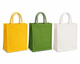 Anumala jute world Reusable Jute Gift Bags with Handle | Multi Colour Jute Bags Without Zip |Return Gift Bags for Wedding,Thambo