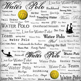 Scrapbook Customs Water Polo 14696 Live for 12 Inch x 12 Inch Scrapbook Paper 1 Sheet