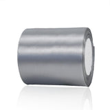 Silver Ribbon 4 Inch Wide - 25 Yards Grey Satin Ribbon for Ribbon Cutting Ceremony Grand Opening, Wedding Chair Sash, Gift Wrapp