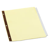 Universal UNV20861 Deluxe Extended Insertable Tab Indexes with 5 Clear Tabs Buff (24/Box)