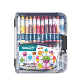HAUSER ARTZ JUMBO WAX CRAYONS 24 COLORS | Non Toxic Crayons | Extra Long Wax Crayons, Pack Of 2 (48 PCS)