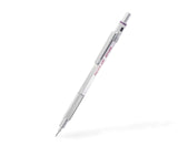Pacific Arc Chromograph Metal Mechanical Pencil .9 mm Silver Barrel Mechanical Pencil with Built In Adjustable Pencil Grade, Lea