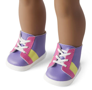 American Girl Truly Me 18-Inch Doll Show Your Sporty Side Outfit With Printed T-Shirt Dress And Sneakers, For Ages 6+