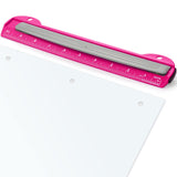 Eagle 3 Hole Punch, Portable Ring Binder 3 Hole Punch, Paper Puncher with Integrated Ruler, 5 Sheets Capacity, for Ring Binders,