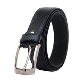 Zacharias MenS Artificial Leather Belt (Alb02_Black_Free Size)(Pack Of 1)