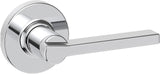 Kwikset Casey Interior Passage Round Door Handle, Lever for Closet and Hallway Doors, Reversible Non-Locking Handle Lever, Polis