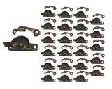 QCAA Zinc Die Cast Window Sash Lock, 2-7/16, Brushed Antique Brass, 24 Pack, Made in Taiwan