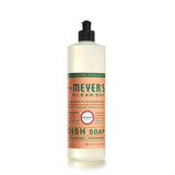 MRS. MEYERS CLEAN DAY Liquid Dish Soap, Biodegradable Formula, Geranium, 16 Fl. Oz