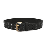 Style n Craft 2 Wide HeavyDuty Poly Webbing Work Belt, Durable and Rugged Belt with DoubleProng Metal Roller Buckle, Black (9