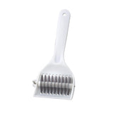 Hics Gourmet Rolling Fresh Herb And Multipurpose Kitchen Mincer, With 9-Stainless Steel Blades, White