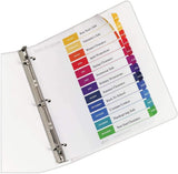 Ready Index Contemporary Table of Contents Divider, JanDec, Letter [Set of 2]