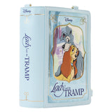 Loungefly Disney Lady And The Tramp Book Convertible Crossbody Bag Multi