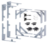 Gate Hardware Kit - Set of 2 Anti Sag Gate Kit, Heavy Duty Gate Corner Brace Bracket No Sag Kit for Shed Doors, Wooden Fences, D