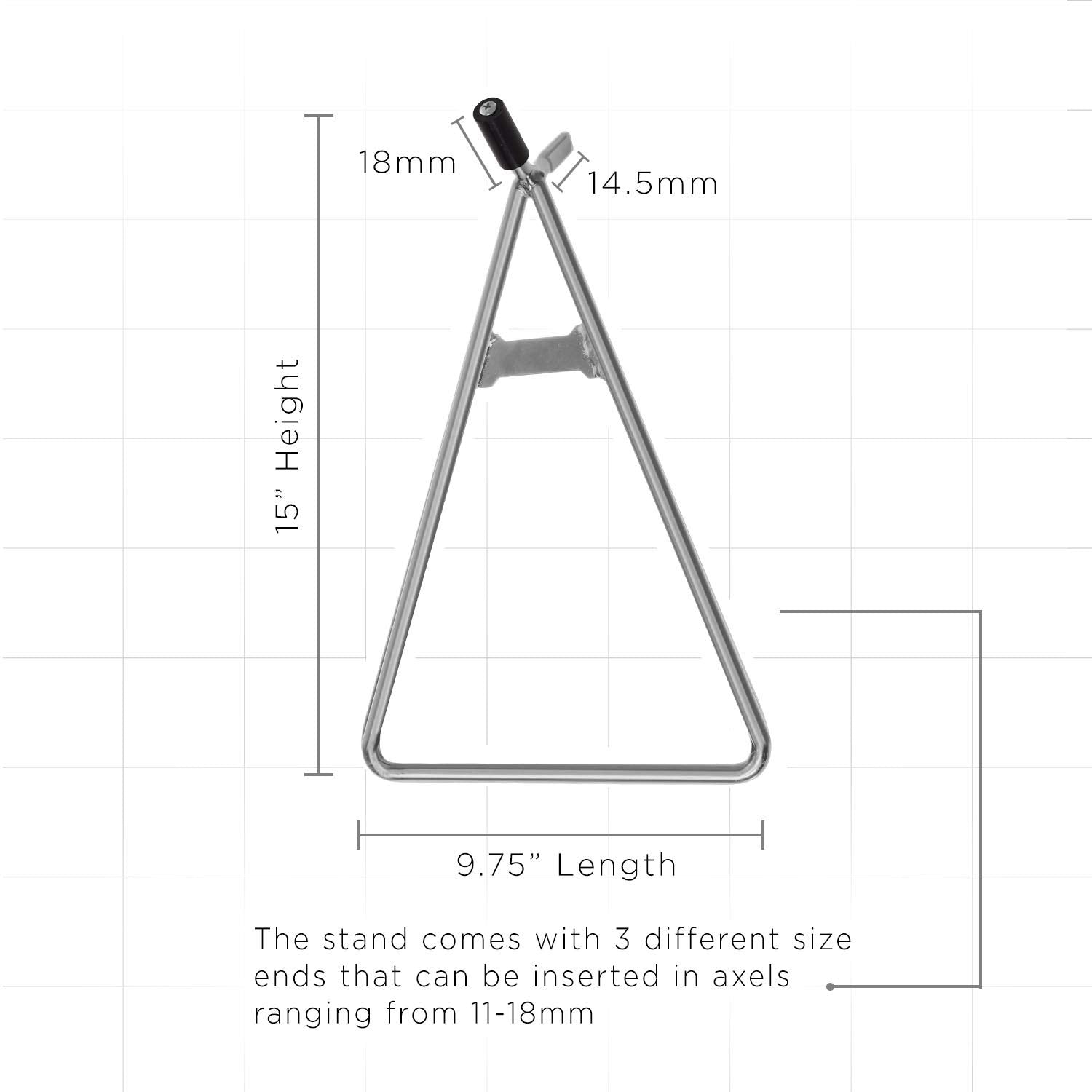 OxGord Dirt Bike Kickstand Triangle Lift - Dirtbike Accessories Parts Best for Mini Motorcycle Kick Stand - Motocross Moto Bikes