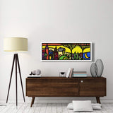 La Luna Canta Sul Piccolo Borgo-Paper Art-56,,X20,,