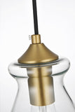 Living District Destry 3-Light Metal Pendant In Chrome And Clear