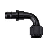 EVIL ENERGY 12AN 90 Degree Push Lock Hose Fitting End Black