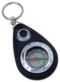 Ace Camp Munkees Small Compass and Thermometer Keychain, Mini Pocket-Sized Waterproof Keyring Gear for Camping, Hiking, Backpack