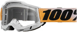 100-Percent Accuri 2 Shiv Goggles Shiv/Clear Lens OSFM White Shiv/Clear Lens
