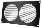 AC Infinity Ventilation Grille, for PC Computer AV Electronic Cabinets, Also mounts Two 120mm Fans