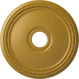 Ekena Millwork CM18DIIGS Diane Ceiling Medallion, 18OD x 3 5/8ID x 1 1/8P (Fits Canopies up to 5 3/8), Hand-Painted Iridescent G