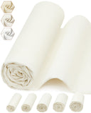 FIVEIZERO 100% Cotton Muslin Fabric by The Yard,63in x 1yd Cream Bleached Cotton Muslin Cloths-Medium Weight Beige Calico Fabric