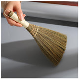 HAOHIZE Whisk Broom, Dust Brush Household Portable Cleaning Brush Handheld Brush Hand Broom Manual Straw Small Broom Handmade Du