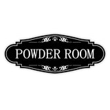 Powder Room Sign Sticker for Business and Home
