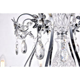 Elegant Lighting Living District Indoor Modern Home Decorative Bright Ceiling Voltaire Collection Chandelier D26 H25 Lt:8 Chrome