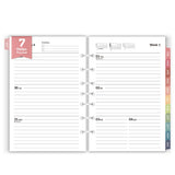 2026 Weekly & Monthly Planner Refills for A5 7-Ring Binders, Jan 2026 - Dec 2026, Forvencer 7-Hole Punched Planner Inserts with 