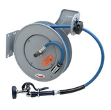 T&S Brass B723201 Open Epoxy Coated Steel 35Feet Hose Reel with Spray Valve