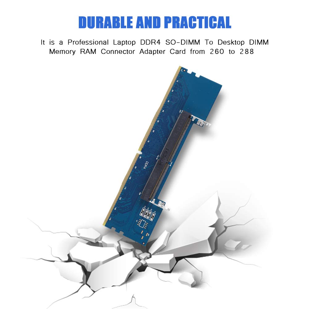Professional SO-DIMM DDR4 Memory Converter 2133Mhz 260 to 288 Laptop DIMM Memory Card Riser Card 4-Layers Desktop Memory Adapter
