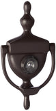 Deltana DKV630U10B Door Knocker with Viewer 13/4Inch Max Door Thickness
