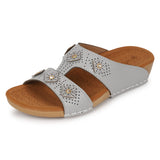 Ortho Joy Doctor Slipper For Women Fancy || Orthopedic Women'S Slipper || Comfortable Regular Wear Slippers For Women,Grey,7,B0C3VVTD91