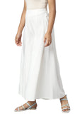 Aurelia White Solid Palazzos For Women'S Ethnic Bottomwear Off White 2Xl