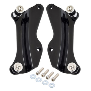 Amazicha Vivid Black 4 Point Docking Hardware Kit Compatible For Harley Davidson Touring Street Glide Electra Glide Road King Ro
