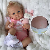 Zero Pam Reborn Baby Dolls Silicone Full Body, Realistic Baby Doll, 18 Inch Anatomically Correct, Real Baby Doll That Look Real 