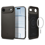 Spigen for iPhone Air Case, Thin Fit MagFit [TPU Covered Camera Control] [Compatible with MagSafe] - Gunmetal