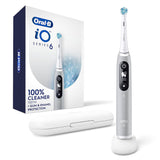 OralB iO Series 6 Electric Toothbrush with (1) Brush Head, Gray Opal