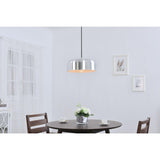 Living District Indoor Modern Home Decorative Bright Ceiling Etude 1 Light Brushed Nickel Pendant